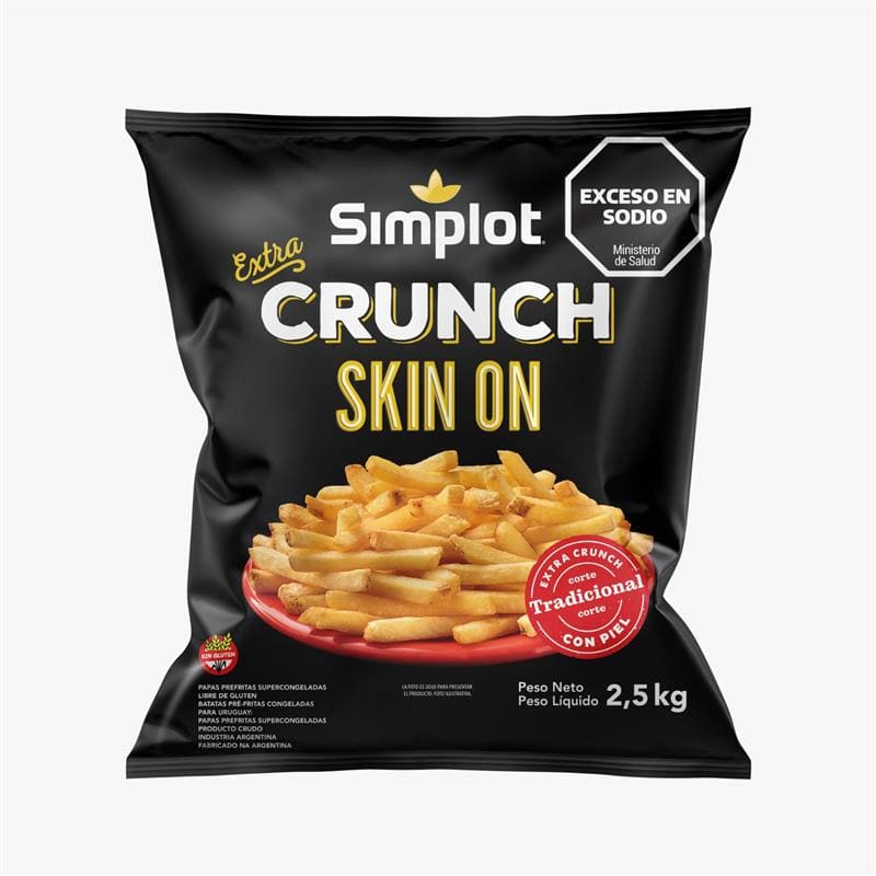 BATATA PRE FRITA EXTRA CRUNCH (6X2,5X7MM) - SIMPLOT ARG